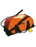 L-merch Sporttasche Nottingham aus 600D-Polyester, Black/Black 60 x 30 x 27.5 cm, NT5688 – Arancione/Nero