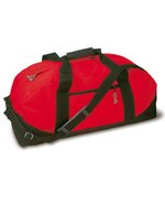 L-merch Sporttasche Nottingham aus 600D-Polyester, Black/Black 60 x 30 x 27.5 cm, NT5688 – Rosso/Nero