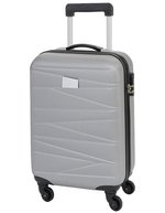 L-merch Trolley-Bordcase Padua mit 4 Rollen, Black 55 x 35 x 20 cm, NT600 – Argento