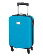 L-merch Trolley-Bordcase Padua mit 4 Rollen, Black 55 x 35 x 20 cm, NT600 – Turchese