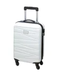 L-merch Trolley da Cabina Padua con 4 Ruote, Black 55 x 35 x 20 cm, NT600 – White