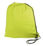 L-merch Einseitig reflektierender Turnbeutel, Nylon, Yellow/Silver 34 x 42 cm, NT6170 – Bild 1