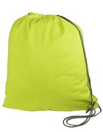 L-merch Einseitig reflektierender Turnbeutel, Nylon, Yellow/Silver 34 x 42 cm, NT6170 – Bild 2