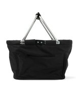L-merch Einkaufskorb Maxi mit Reißverschlusstasche – Black