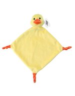 L-merch Plüsch-Schnuffeltuch Relax mit Knoten, Duck 19 x 19 x 0,5 cm, NT6474 – Bild 2