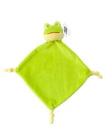 L-merch Plüsch-Schnuffeltuch Relax mit Knoten, Duck 19 x 19 x 0,5 cm, NT6474 – Frosch