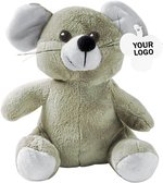 L-merch Souris en peluche Speedy grau, 19 cm, Grey 19 x 12 x 17 cm, NT8091 – Bild 1