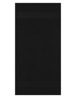 L-merch Ringspinn-Baumwolle Handtuch 100x50 cm, Black 100 x 50 cm, NT9120 – Noir