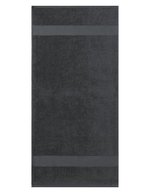 L-merch Ringspinn-Baumwolle Handtuch 100x50 cm, Black 100 x 50 cm, NT9120 – Gris fonce