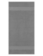 L-merch Ringspinn-Baumwolle Handtuch 100x50 cm, Black 100 x 50 cm, NT9120 – Gris