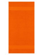 L-merch Ringspinn-Baumwolle Handtuch 100x50 cm, Black 100 x 50 cm, NT9120 – Orange
