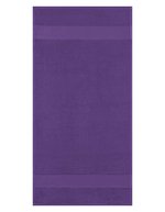 L-merch Ringspinn-Baumwolle Handtuch 100x50 cm, Black 100 x 50 cm, NT9120 – Violet