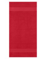 L-merch Ringspinn-Baumwolle Handtuch 100x50 cm, Black 100 x 50 cm, NT9120 – Rouge