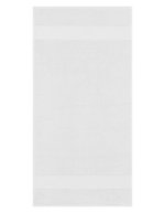L-merch Ringspinn-Baumwolle Handtuch 100x50 cm, Black 100 x 50 cm, NT9120 – Blanc