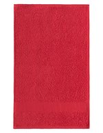 L-merch Gästehandtuch 50x30 cm, Baumwolle 450 g/m², Black 50 x 30 cm, NT9140 – Red