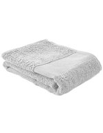 L-merch Fitness Handtuch aus Ringspinn-Baumwolle, Black 130 x 30 cm, NT9190 – Grigio