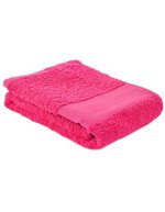 L-merch Fitness Handtuch aus Ringspinn-Baumwolle, Black 130 x 30 cm, NT9190 – Rosa