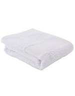 L-merch Fitness Handtuch aus Ringspinn-Baumwolle, Black 130 x 30 cm, NT9190 – Bianco