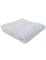 L-merch Luxus Handtuch 100% Baumwolle 100x50 cm, Black 100 x 50 cm, NT9520 – Bianco