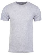 Next Level Apparel Crew Neck T-Shirt 100% Baumwolle für Herren, Antique Gold XS, NX3600 – Heather Grey