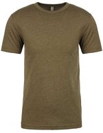 Next Level Apparel Tri-Blend T-Shirt mit Crewneck für Herren, Black XS, NX6010 – Militare Verde