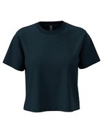 T-shirt donna peso pesante taglio boxy – Midnight Navy