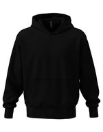 Felpa con cappuccio unisex peso pesante – Black