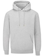 Mantis Bio-Baumwolle Kapuzenpullover mit Kängurutasche – Heather Grey Melange
