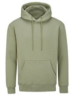 Mantis Bio-Baumwolle Kapuzenpullover mit Kängurutasche, Black XS, P04 – Soft Olive