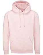 Mantis Bio-Baumwolle Kapuzenpullover mit Kängurutasche, Black XS, P04 – Soft Pink