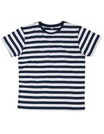 Mantis T-Shirt mit Streifenmuster für Herren – Navy/White