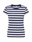 Mantis T-Shirt a Righe da Donna, Black/Red L, P110S – immagine 3