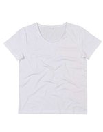 Mantis Bio-Baumwoll T-Shirt mit weiterem Halsausschnitt, Black S, P120 – Blanc