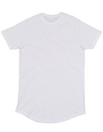 Mantis Bio-Jersey T-Shirt mit abgerundetem Saum – White