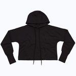 Mantis Cropped Hoodie aus Bio-Baumwolle, Heather Grey Melange XL, P140 – Bild 1