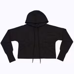 Mantis Cropped Hoodie made of Organic Cotton, Heather Grey Melange XL, P140 – image 3