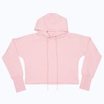 Mantis Cropped Hoodie aus Bio-Baumwolle – Soft Pink