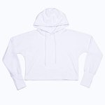 Mantis Cropped Hoodie aus Bio-Baumwolle – White