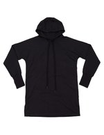 Mantis Oversize Hoodie-Kleid aus Bio-Baumwolle – Black