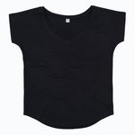 Women´s Loose Fit V Neck T – Nero