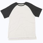 Superstar Short Sleeve Baseball T – Washed White/Charcoal Grey Melange