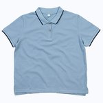 Women´s The Tipped Polo – Light Denim/Navy
