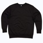 Organic Sweatshirt in Cotton and Polyester – Black