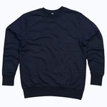 Organic Sweatshirt in Cotton and Polyester – Navy