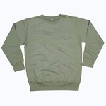 Organic Sweatshirt in Cotton and Polyester – Soft Olive