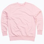Organic Sweatshirt in Cotton and Polyester – Soft Pink