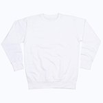 Organic Sweatshirt in Cotton and Polyester – White