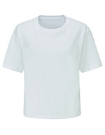 Mantis Cropped Heavy T-Shirt aus Bio-Baumwolle, White L, P198 – White