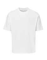 T-shirt oversize unisexe poids lourd – Blanc