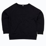 Mantis Kastiges Sweatshirt aus Bio-Baumwolle – Black